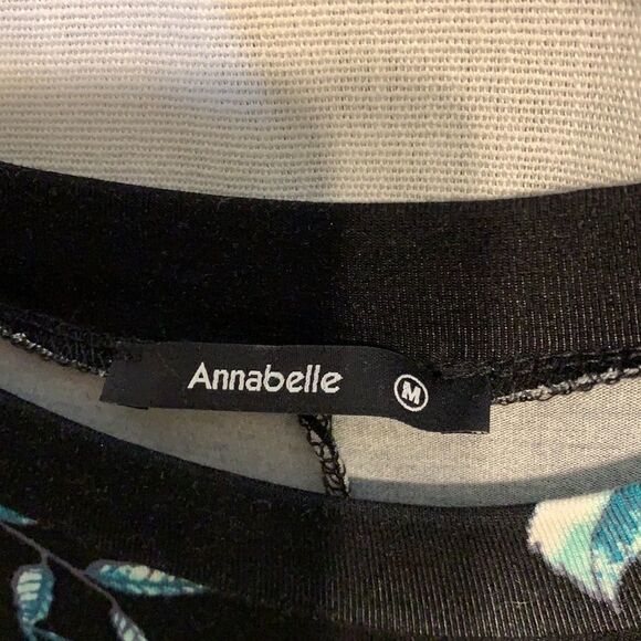 Annabelle size medium high-low black floral dress/tunic - Picture 4 of 5